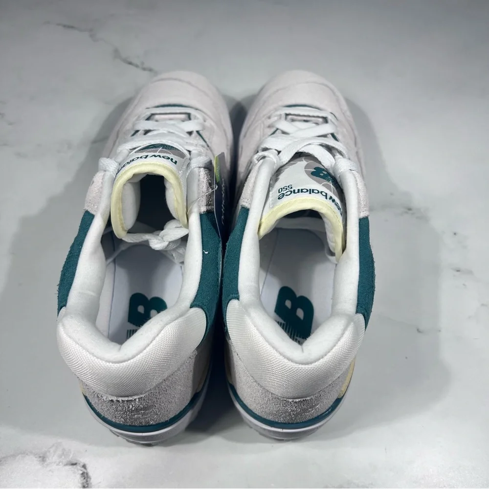 New Balance 550 Reflection Vintage Teal Suede Sneakers